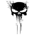 thumbnail image 1 of Punisher Skull Type Vinyl Car Decals Stickers Motorcycles Decoration, 1 of 7
