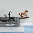 thumbnail image 2 of Elegante Juego De Figuras De Resina De Ciervo Y Caballo Para Sala De Estar, Estudio, Balcón, Escritorio, Decoración, Escultura De Animal Coleccionable, Adorno Para Decoración Del Hogar., 2 of 8
