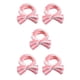 thumbnail image 3 of Diadema Sonducket Bowknot Banda elástica para la cabeza franela franja blanca roja, 3 of 6