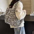 thumbnail image 4 of Bolso de hombro con estampado de leopardo para mujer, popular, bolso de lona para la axila, bolso de mano de gran capacidad, 4 of 5