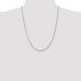 thumbnail image 2 of Solid 14k White Gold 1.6mm Round Snake Chain Necklace - with Secure Lobster Lock Clasp 24", 2 of 6