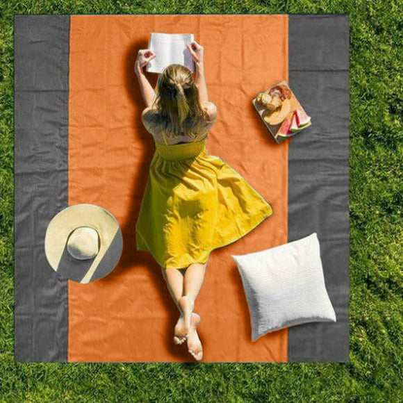 Boovnll Picnic Blanket, 79x83" Extra Large Waterproof Portable Foldable Thicken Picnic Blanket, Beach Blanket, for Outdoor, Beach, Camping, Travel, Grass, Outdoor Blanket