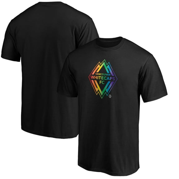 Men's Black Vancouver Whitecaps FC Pride Logo T-Shirt