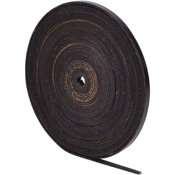 10m Flat Leather Cord 6mm Black Genuine Leather Strip 2mm Thick Cowhide Leather Straps Braiding Threads String Rope