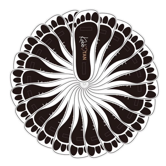 120 Pairs(240feets) Spray Tan Feet Pads in Black For Sunless Spray Tanning