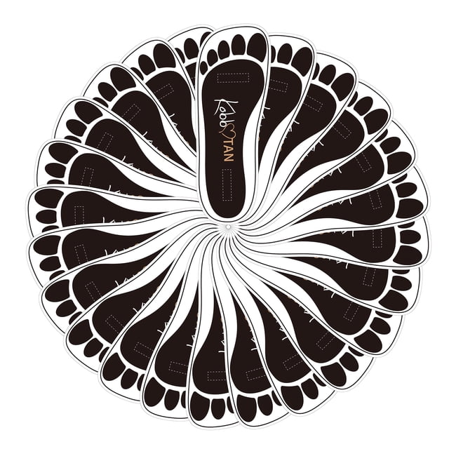 120 Pairs(240feets) Spray Tan Feet Pads in Black For Sunless Spray Tanning