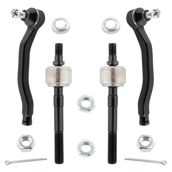 BOXI 4pcs Front Inner Outer Tie Rods for Acura CL 1997 1998 1999 / for Honda Accord 1994 1995 1996 1997 | EV342 ES3490 ES3491
