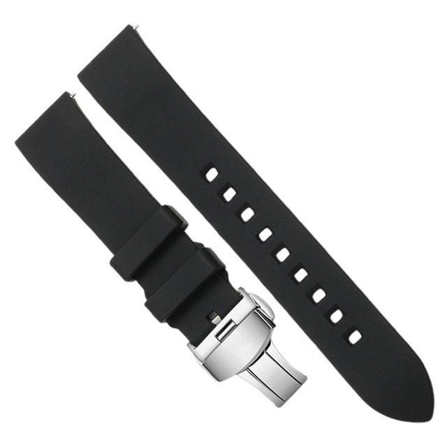 Correa de reloj de silicona Correa de reloj de pulsera Correa deportiva clásica Correa de repuesto fácil 22MM
