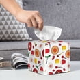 thumbnail image 6 of Picia Oriental Cuisine Pattern Tissue Box Cover,PVC Leather Square Holder,Tissue Box Holder with Magnetic Bottom,Facial Paper Organizer Dispenser-5.2"X5.2"X5.2", 6 of 8