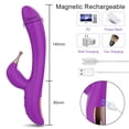 thumbnail image 5 of XBONP 2 in 1 Powerful Rabbit Vibrator Silicone Large Size Wand G-Spot Massager Vibrators Sex Toy for Couple, 5 of 5
