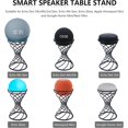 thumbnail image 3 of Soporte decorativo de mesa para altavoz inteligente Echo Dot (3.ª, 4.ª y 5.ª generación), Echo Glow, Apple Homepod Mini y Google Home Mini/Nest Mini (negro mate)., 3 of 8
