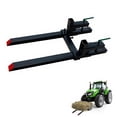 thumbnail image 1 of Yiwa 43 Inch Clamp-On Pallet Forks, 2000LB Capacity, Heavy Duty Tractor Bucket Forks with Adjustable Stabilizer Bar**, 1 of 6