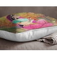 thumbnail image 2 of S4Sassy Decorative Mughal Print Square Cushion Cover&nbsp;Multicolor Pillow Case -12 x 12 Inches, 2 of 4