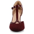 thumbnail image 6 of Journee Womens Olina Round Toe High Block Heel Pumps, Widths Available, 6 of 10