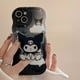 thumbnail image 2 of Bonita funda de teléfono con soporte de dibujos animados de Sanrio Kuromi para Iphone 11 12 13 14 Pro Max XR XS MAX, funda suave anticaída, regalo para niña xuanjing  unisex, 2 of 2