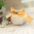 thumbnail image 1 of Cajas para Regalos de Banquetes de Boda, 30 Piezas Cajas para Dulces con Cinta para Favores (mármol Dorado), 1 of 4