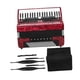 thumbnail image 2 of Acordeón de 41 teclas y 120 bajos, acordeón de piano profesional, instrumento musical con correas para adultos, regalo para principiantes, 2 of 9