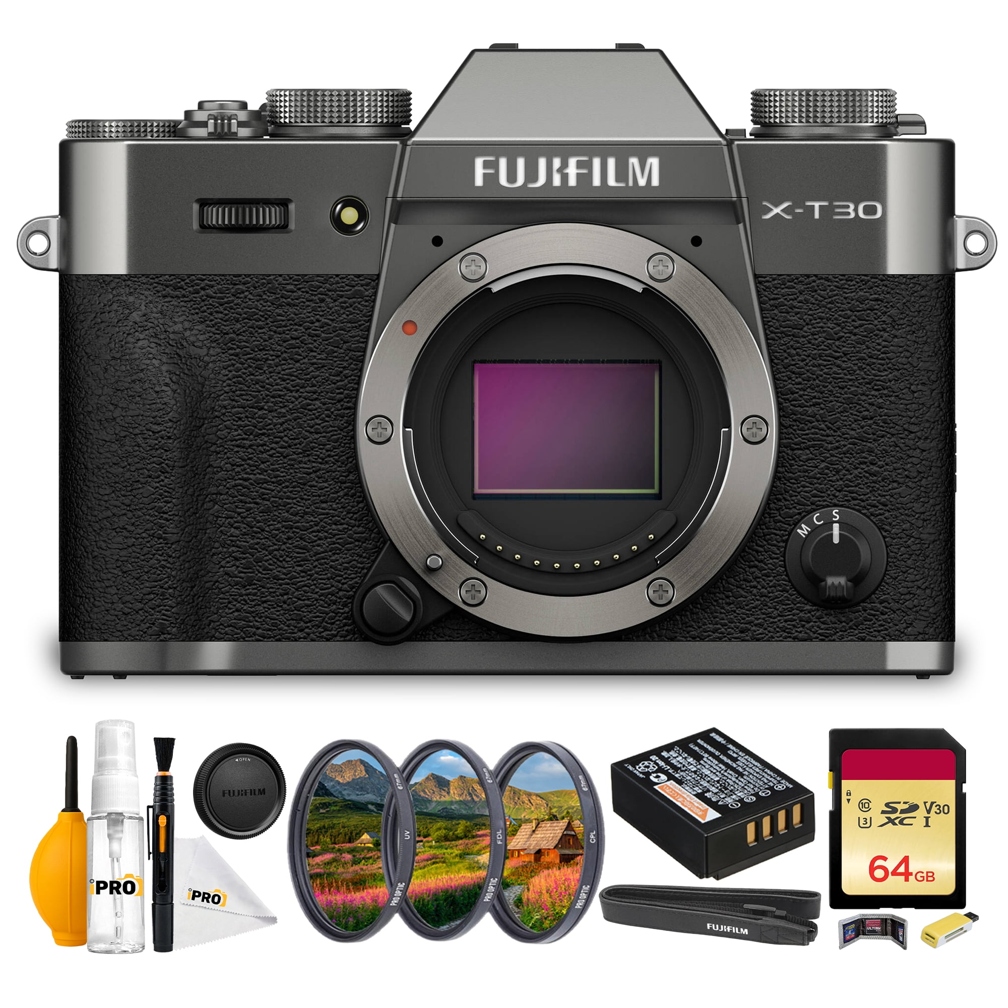 Fujifilm X-T30 II Mirrorless Camera, 26.1MP Sensor, XC 15-45mm OIS