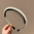 thumbnail image 3 of Accesorios para el cabello de moda, diademas para el cabello para mujeres/niñas, diadema antideslizante, aro para el cabello cómodo, peine con dientes de resina (3 colores), 3 of 4