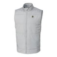 thumbnail image 2 of Men's Cutter & Buck  Gray Notre Dame Fighting Irish Alumni Logo Stealth Hybrid Quilted Windbreaker Full-Zip Vest, 2 of 3