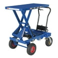 thumbnail image 2 of Vestil CART-PN-1500 Pneumatic Tire Hydraulic Elevating Cart, Blue - Capacity 1500 lbs, 2 of 4