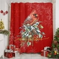thumbnail image 3 of Christmas Shower Curtain, Winter Red Cardinal Pine Cone Branches Berry Waterproof Fabric Shower Curtains with 12 Hooks, Bathroom Curtain Set for Bathroom Accessories Decor, 60 x 72 Inches, 3 of 9