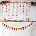 thumbnail image 3 of OUNONA 3-Pack Autumn Maple Leaf Garland Banners for Thanksgiving, Fall Party, Home & Seasonal Decorations, 3 of 7