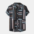 thumbnail image 2 of Playeras Cuello V Hombre Camisa Corta De Primavera Y Verano Para Hombre Del Día De Canadá, Camisa Con Solapa Totalmente Estampada, 2 of 8