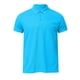 thumbnail image 2 of Camisas Y Playeras Camisa de algodón para hombre Camisa de solapa de manga corta de color sólido de moda casual (Light Blue, XXL), 2 of 5