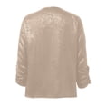 thumbnail image 6 of QHFBli Women Sequin Jacket Glitter Sparkle Open Front Casual Long Sleeve Blazer Coat, 6 of 9