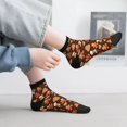 thumbnail image 2 of Fuzoiu Christmas Gingerbread Cookies Print Adult Socks, Crew Moisture-wicking Socks, Unisex Cushion Crew Socks,Casual Sports Ankle Socks, 2 of 7