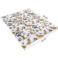 thumbnail image 4 of Corgi Dog and Footprints Blanket,Comfortable Soft Flannel Throw Blanket,All Season,Warm Lightweight Blankets for Sofa Bed Couch Living Room Chair,60"x80", 4 of 4