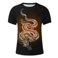 thumbnail image 3 of Chemises à Manches Longues pour Hommes, T-Shirt à Col Rond Imprimé, Chandail Décontracté, Chemise Unisexe en Polyester pour Extérieur, Quotidien et Printemps Été, 3 of 5