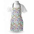 thumbnail image 4 of Valentines Apron, Various Kinds of Hand Drawn Style Colorful Hearts with Wings Arrows and Flowers, Unisex Kitchen Bib with Adjustable Neck for Cooking Gardening, Adult Size, Multicolor, by Ambesonne, 4 of 4