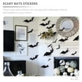 thumbnail image 4 of OULII  Window Stickers 112Pcs Black PVC Bat Shape for Festive Atmosphere, 4 of 8
