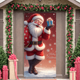 thumbnail image 3 of Christmas Theme Merry Christmas Banner Santa Claus Design Festive Decoration Holiday Backdrop for Christmas Party Holiday Celebration Winter Decoration, 3 of 9