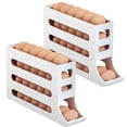 thumbnail image 1 of Meitianfacai 4 Tiers Eggs For Fridge Auto Rolling Fridge Eggs Organizer Space-Saving Eggs Dispenser 30 Eggs Fridge Eggs Rack Large Capacity Eggs Dispenser, 1 of 8