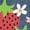HEATHER BLUE, variant on Instant Message - Fresh Picked Strawberries - Youth Boys Short Sleeve Graphic T-Shirt