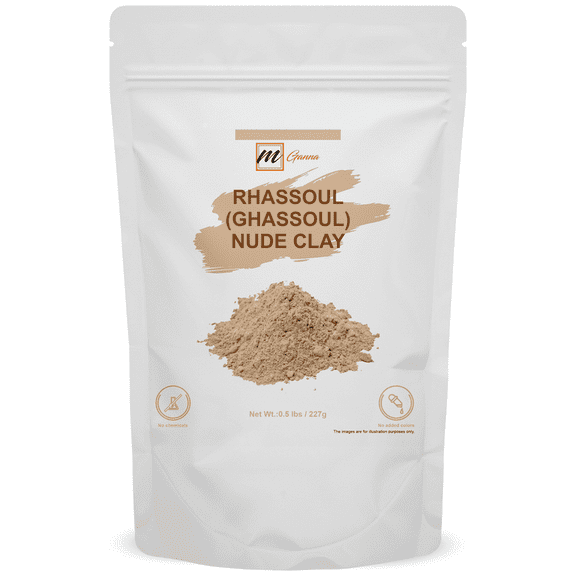 mGanna Rhassoul Clay / Nude clay Powder for Face Masks & Skincare | 2 lbs / 908 Gms