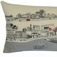 thumbnail image 4 of 35" White New Orleans Daylight Skyline Lumbar Decorative Pillow, 4 of 6