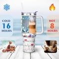 thumbnail image 4 of 40oz Funny Nurse Life Stainless Steel Flip Straw Tumbler Spill Proof Travel Cup Double Wall Vacuum Insulated Coffee Mug with Handle, 4 of 6