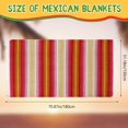 thumbnail image 3 of Mantas gruesas mexicanas de sarape, 12 unidades, 130 x 180 cm, de Macarrie, 3 of 6