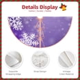 thumbnail image 3 of Sikiie Snowflakes Christmas Tree Skirt, Christmas Tree Decorations, Christmas Decor, Tree Mat Decoration(30-48IN)-36", 3 of 6