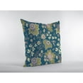 thumbnail image 2 of Friendly Flowers Throw Pillow with Removable Cover in Green 18x18, 2 of 5