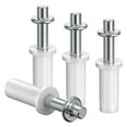 thumbnail image 2 of 4 piezas Bifold Kits de herramientas de reparación de para puertas de armarios para puertas Acero inoxidable Fácil de instalar pieza Estilo C BLESIY Conector de pista de hardware, 2 of 6