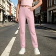 thumbnail image 2 of Girls' School Uniform Stretch Jegging Pant Elastic Waist Pull-On Dress Clothes, 2 of 6