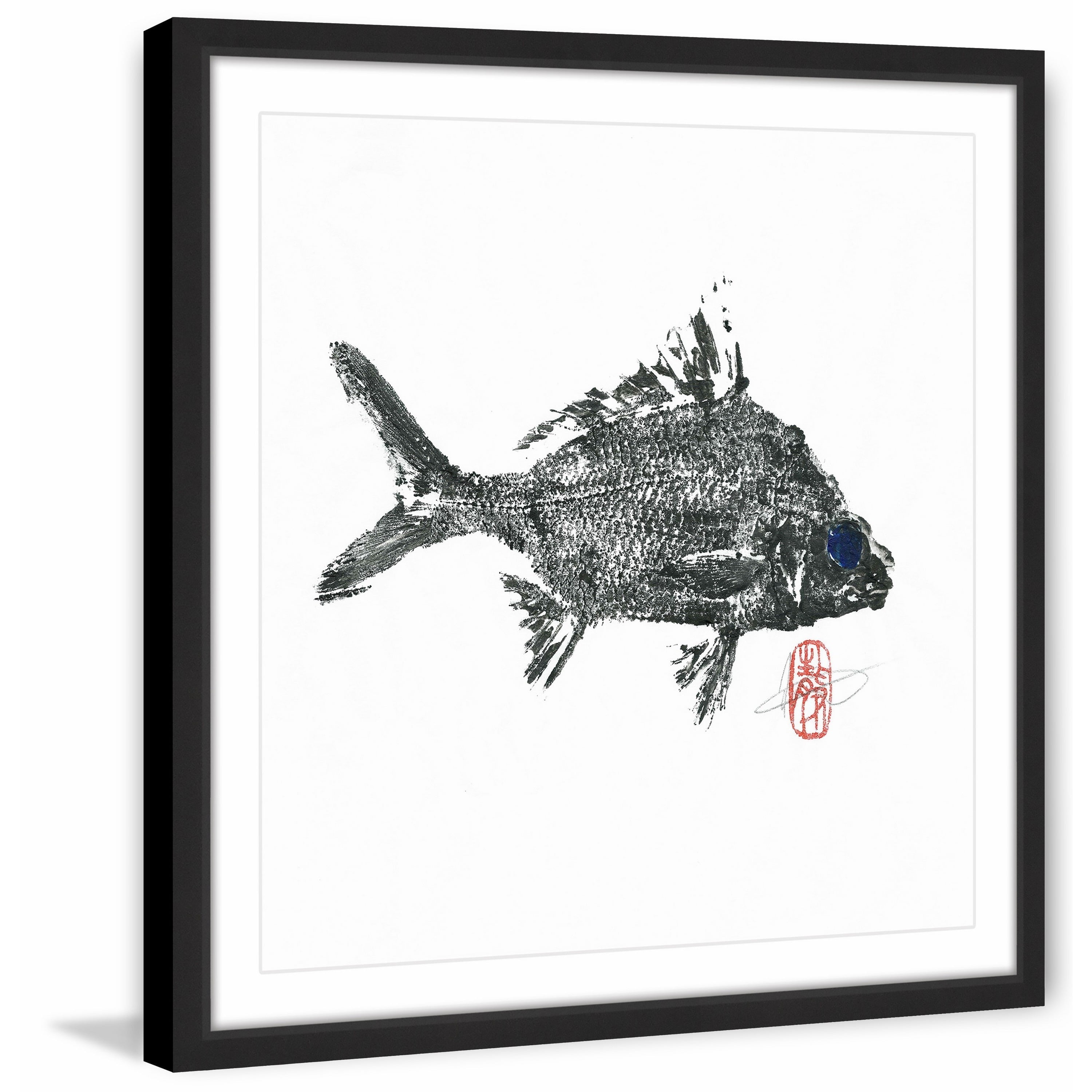 "Small Silver Bream" Framed Painting Print