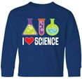 thumbnail image 3 of Inktastic I Love Science Chemistry Teacher Long Sleeve Youth T-Shirt, 3 of 5