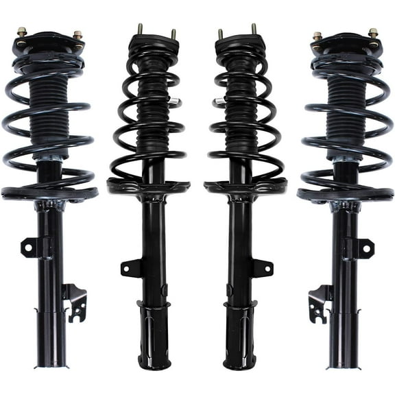 Detroit Axle - 3.5L Front & Rear Struts w/Coil Springs Replacement for 2008-2011 Toyota Highlander FWD - 4pc Set