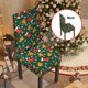 thumbnail image 1 of Juego de 4 fundas para sillas de comedor navideñas, 4 piezas de fundas elásticas para sillas de cocina, funda lavable para sillas, 1 of 5